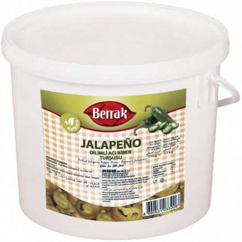 Berrak Dilimli Jalapeno Biber Turşusu 20 KG