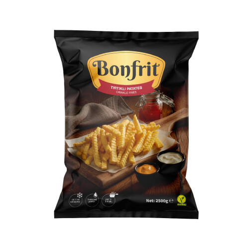 Bonfrit Dondurulmuş Tırtıklı Patates 2,5 kg