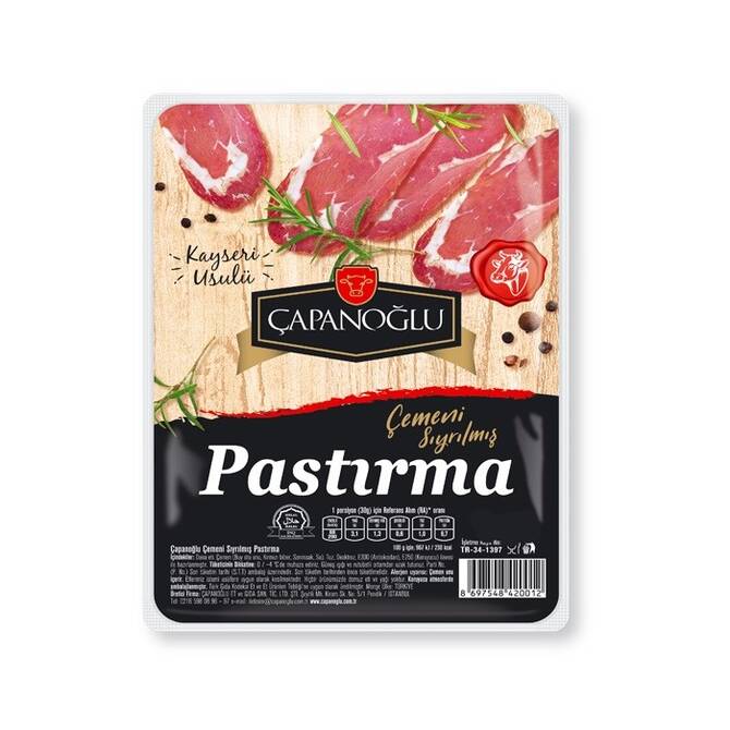 Çapanoğlu Pastırma Yemeklik 200 gr