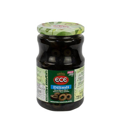 Ece Dilimli Siyah Zeytin 720 gr