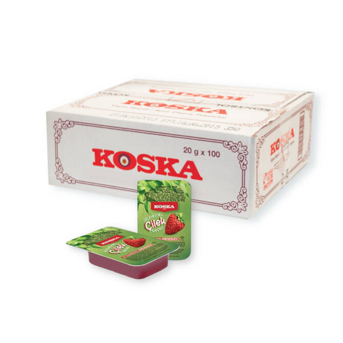 Koska Çilek Reçeli 20 grx100 Adet