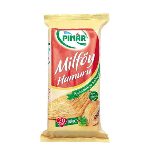 Pınar Dondurulmuş Milföy Hamuru 1 kg