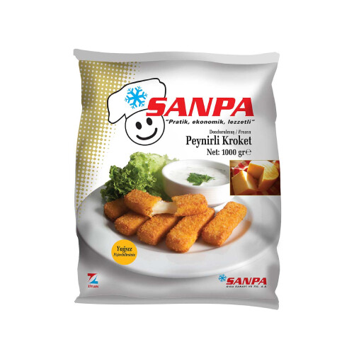 Sanpa Dondurulmuş Peynirli Kroket Mozzarella Sticks 1 kg - Thumbnail