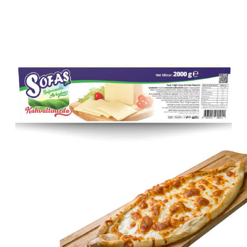 Sofaş Tam Yağlı Taze Kaşar (Pidelik-Pizzalık) Peyniri 2 kg