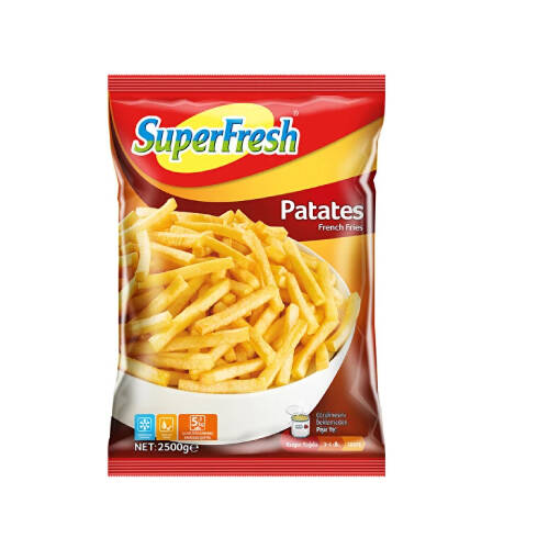 SuperFresh Klasik Dondurulmuş Patates 9X9 2,5 kg (KG)